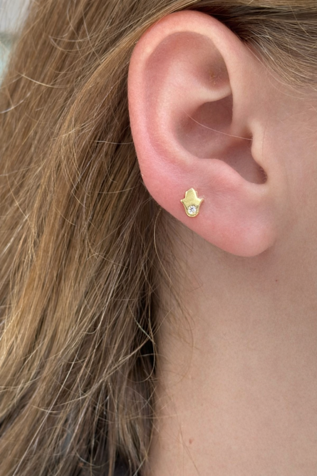 עגילי חמסה זהב