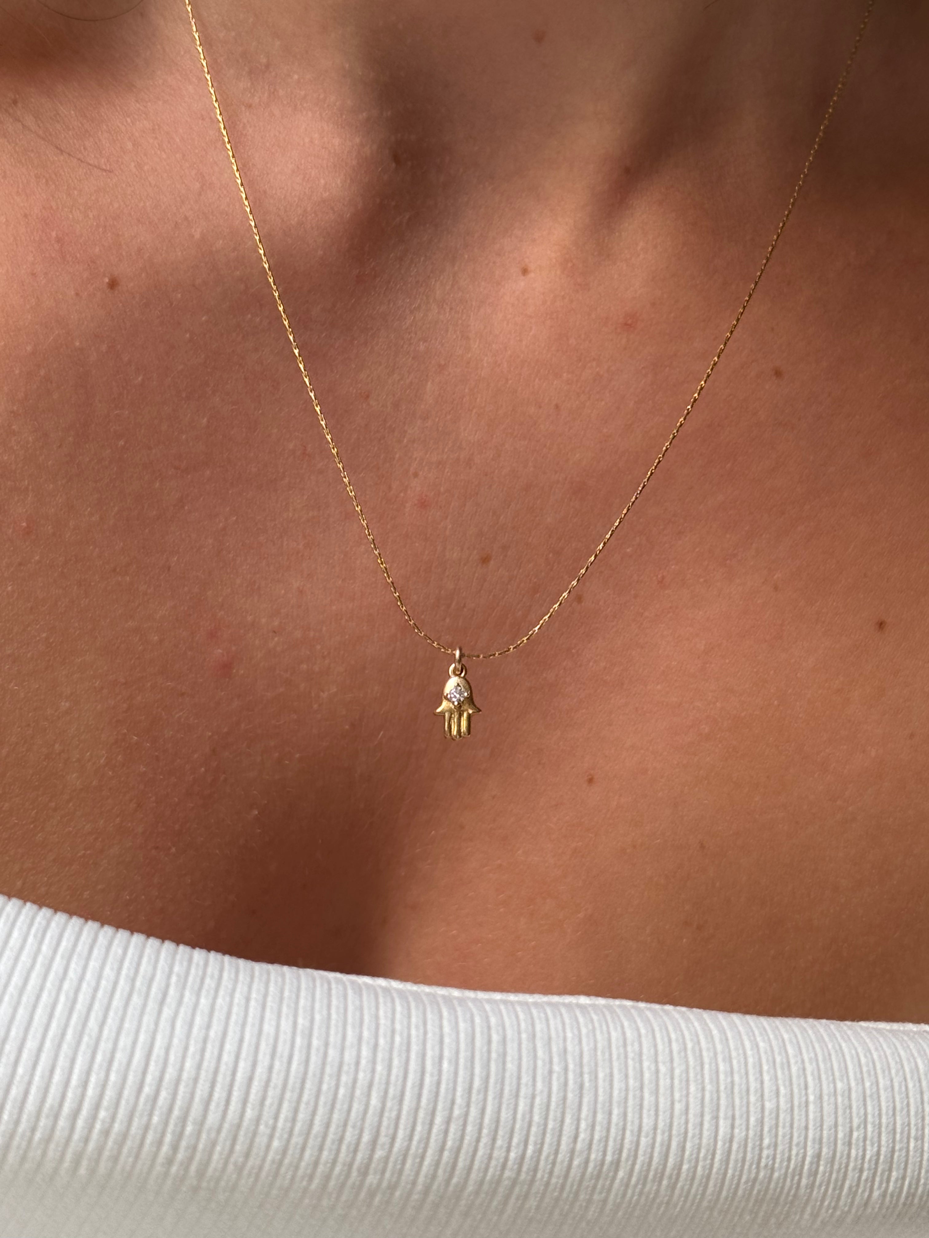 שרשרת חמסה זהב