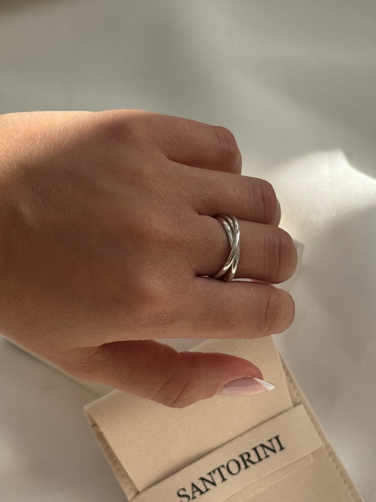 טבעת טריו כסף