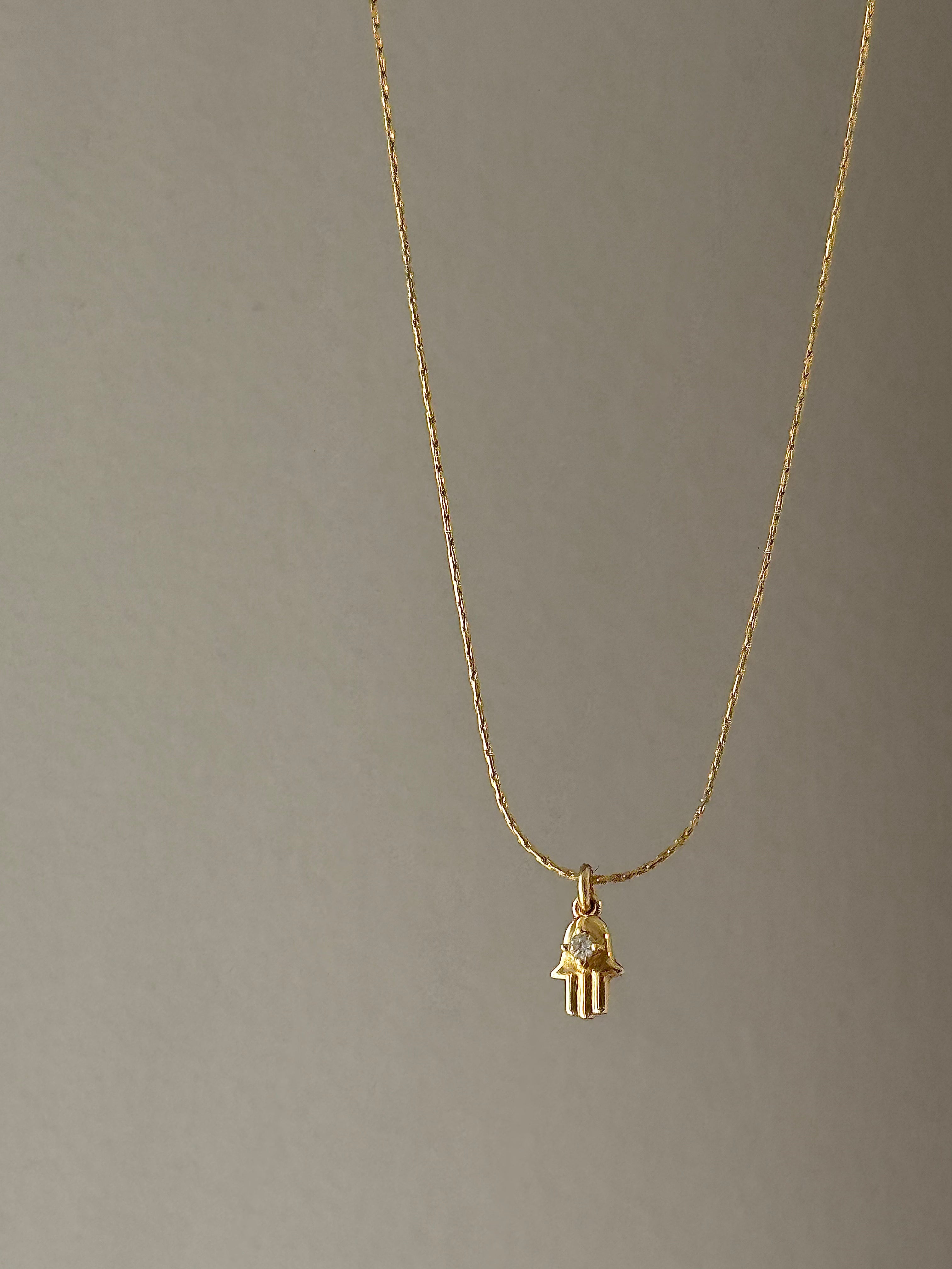 שרשרת חמסה זהב